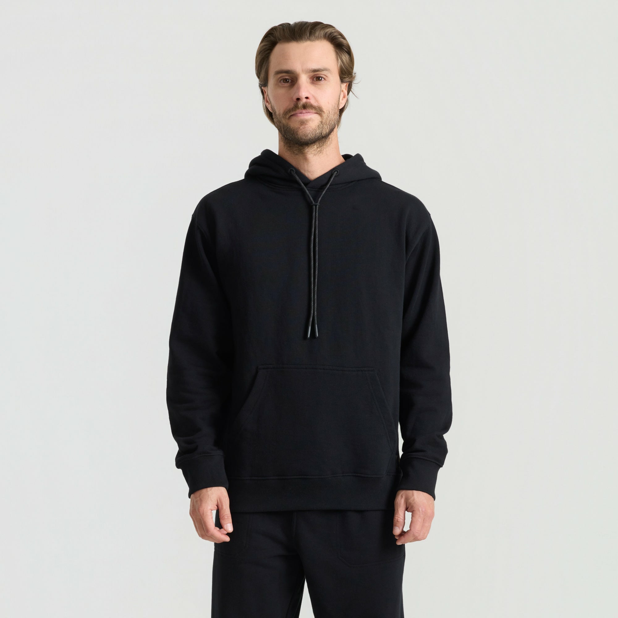 Bolo Fleece Hoodie in Black