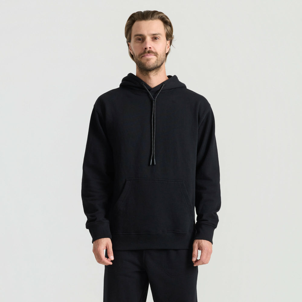 Bolo Fleece Hoodie in Black