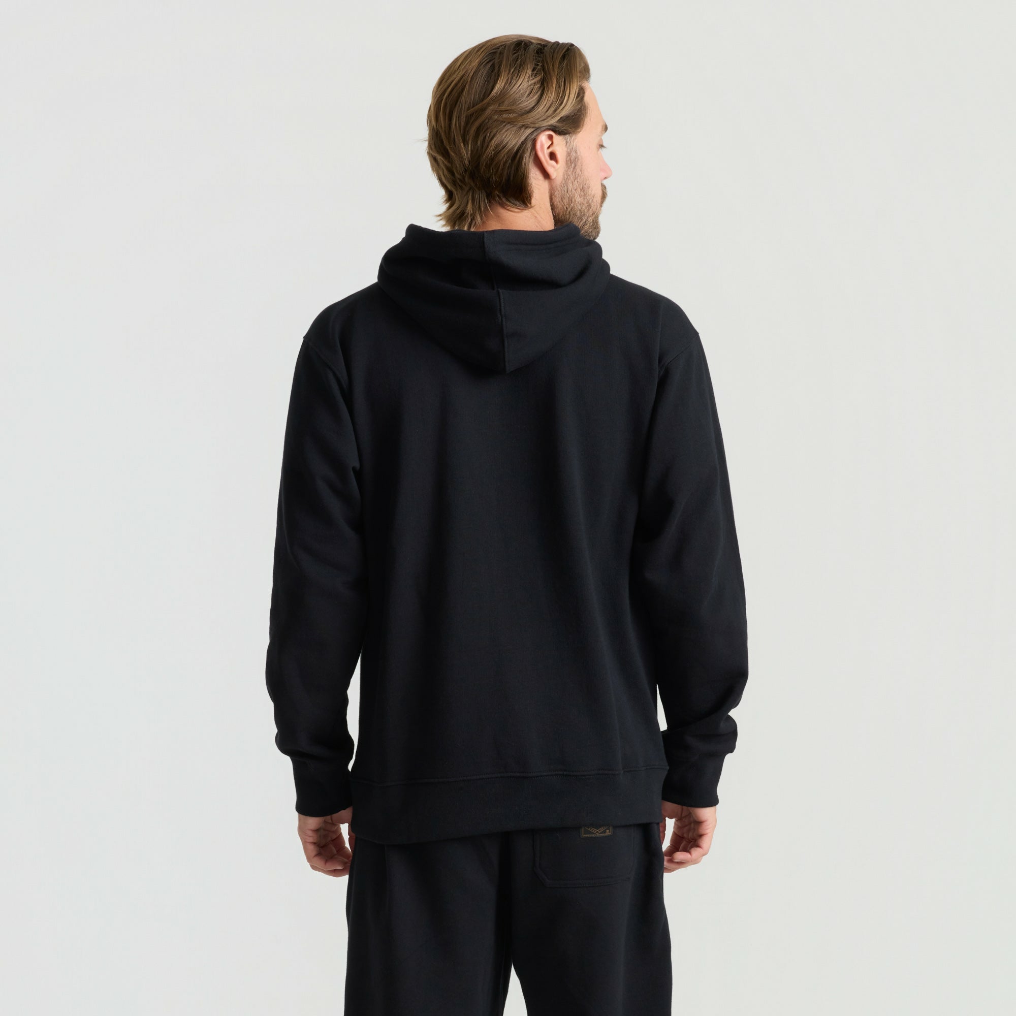 Bolo Fleece Hoodie in Black
