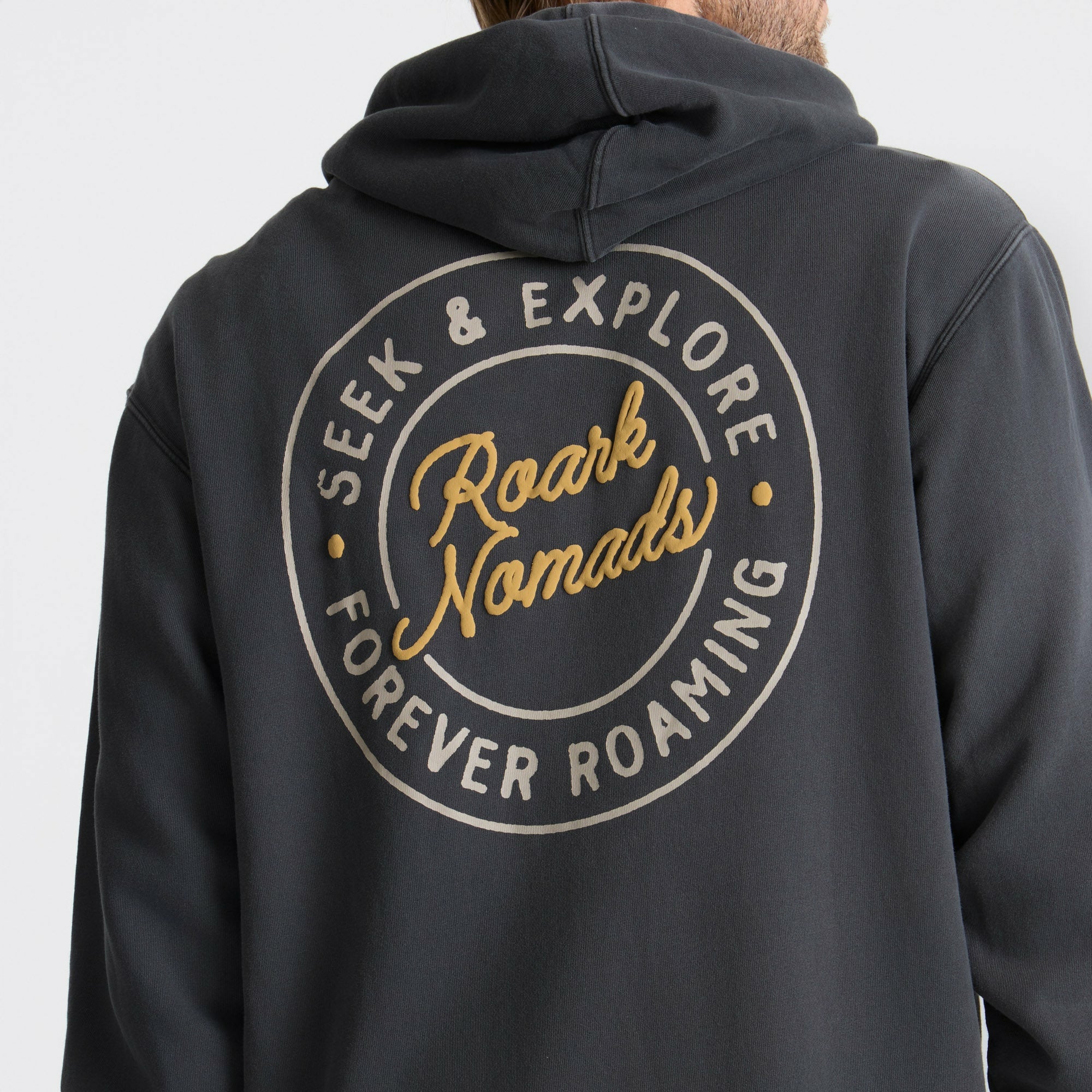 Nomads Badge Fleece in Onyx