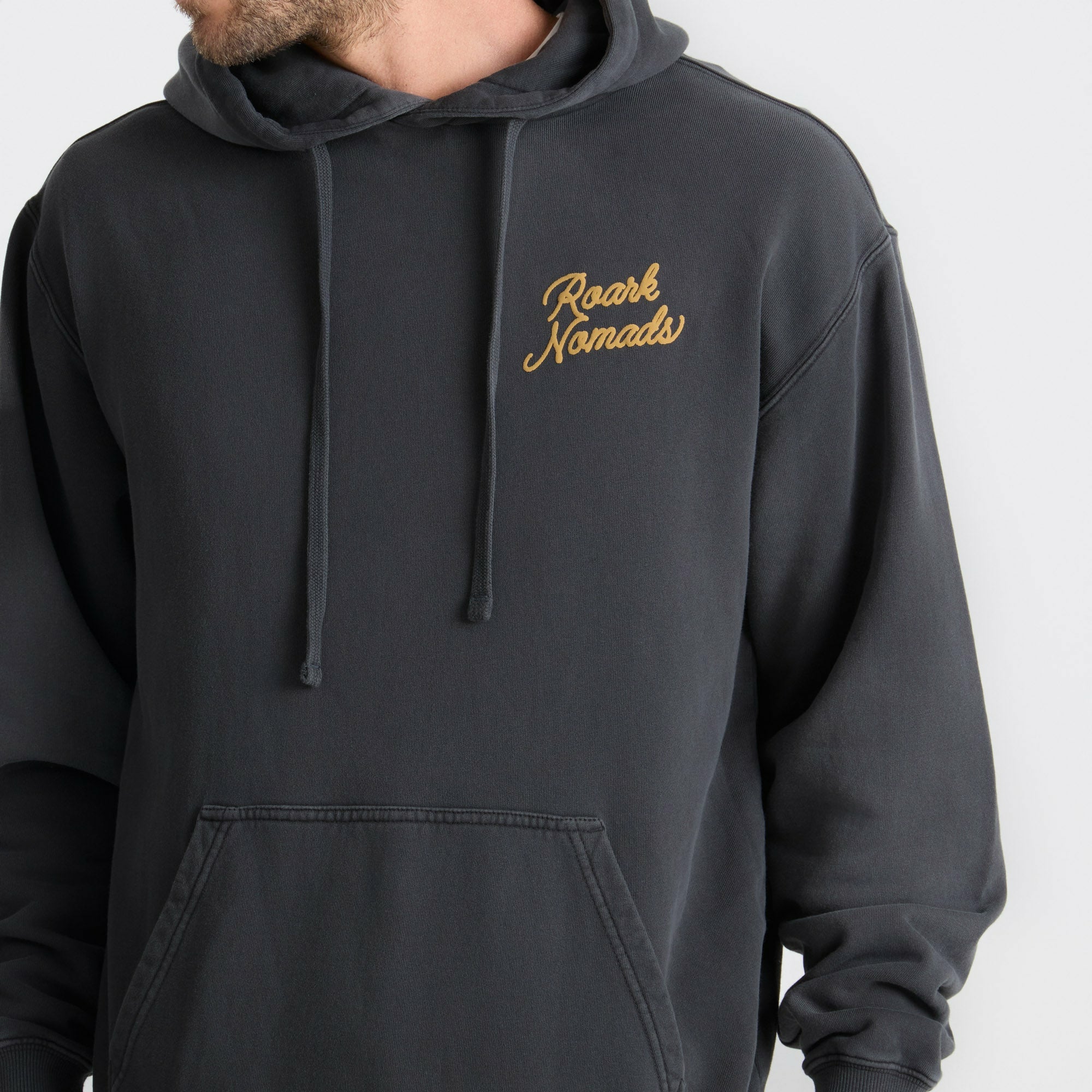 Nomads Badge Fleece in Onyx