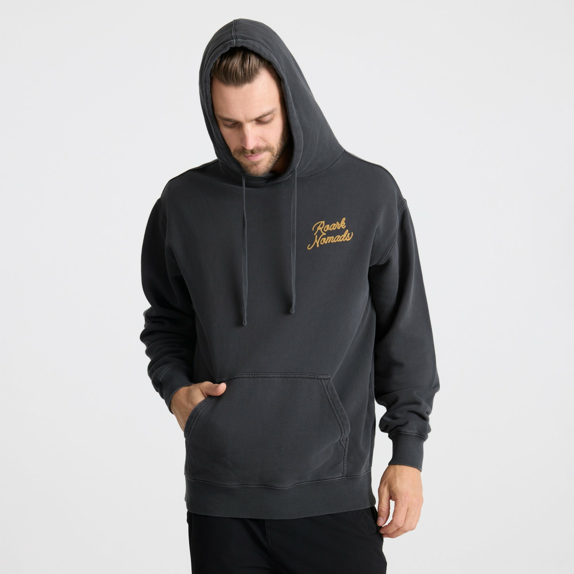 Nomads Badge Fleece in Onyx