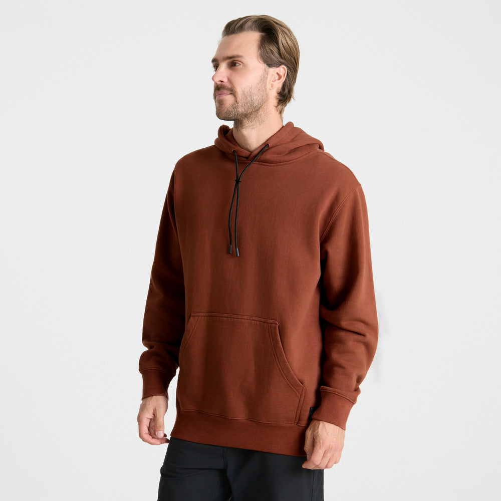Bolo Fleece Hoodie in Red Clay