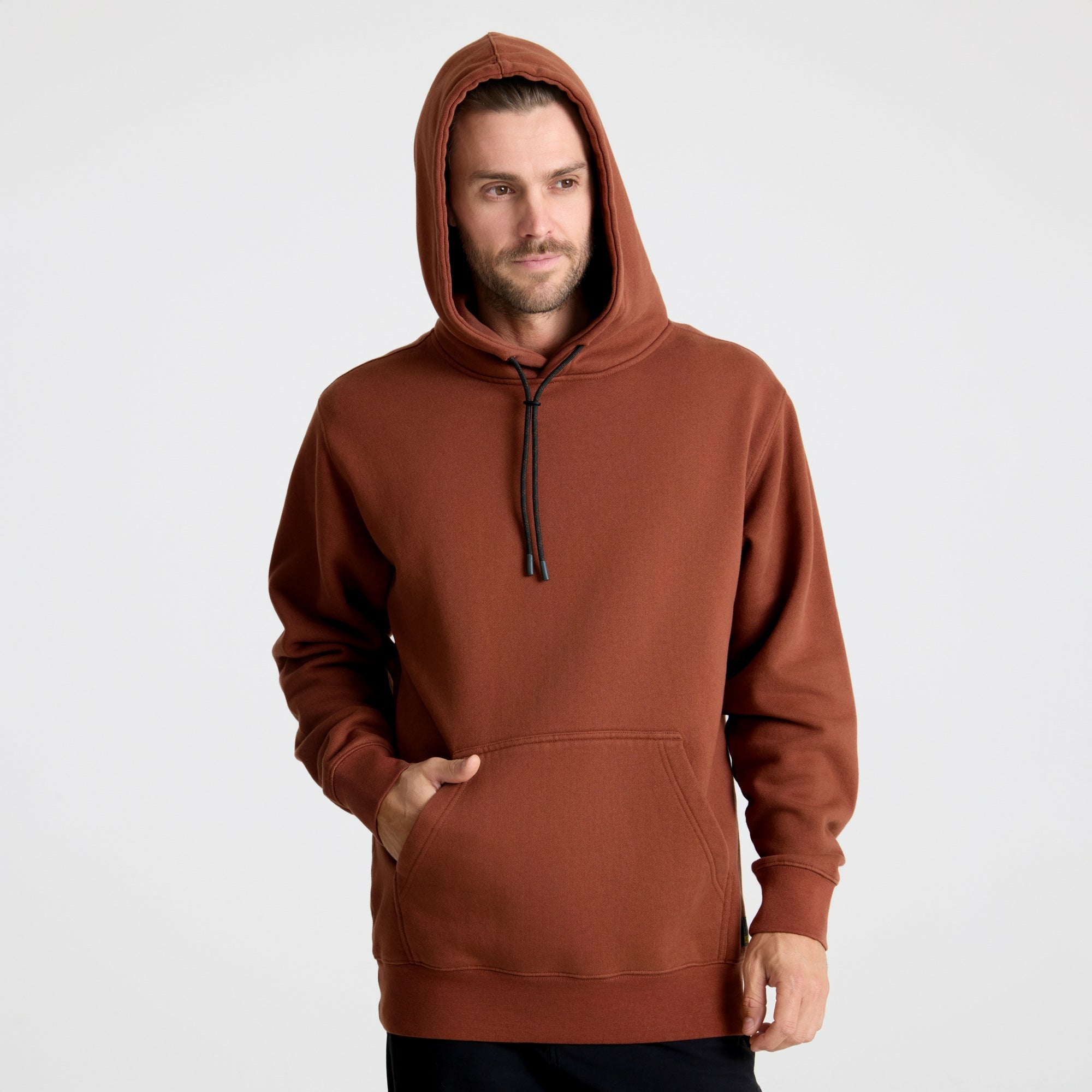 Bolo Fleece Hoodie in Red Clay