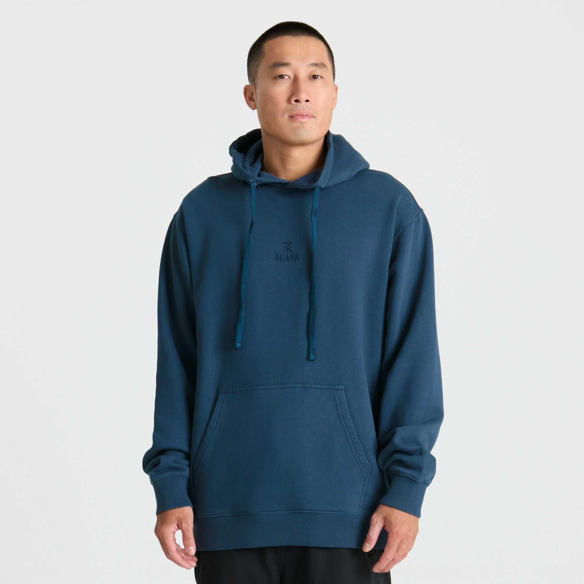Safe Camp Embroidery Fleece in Navy