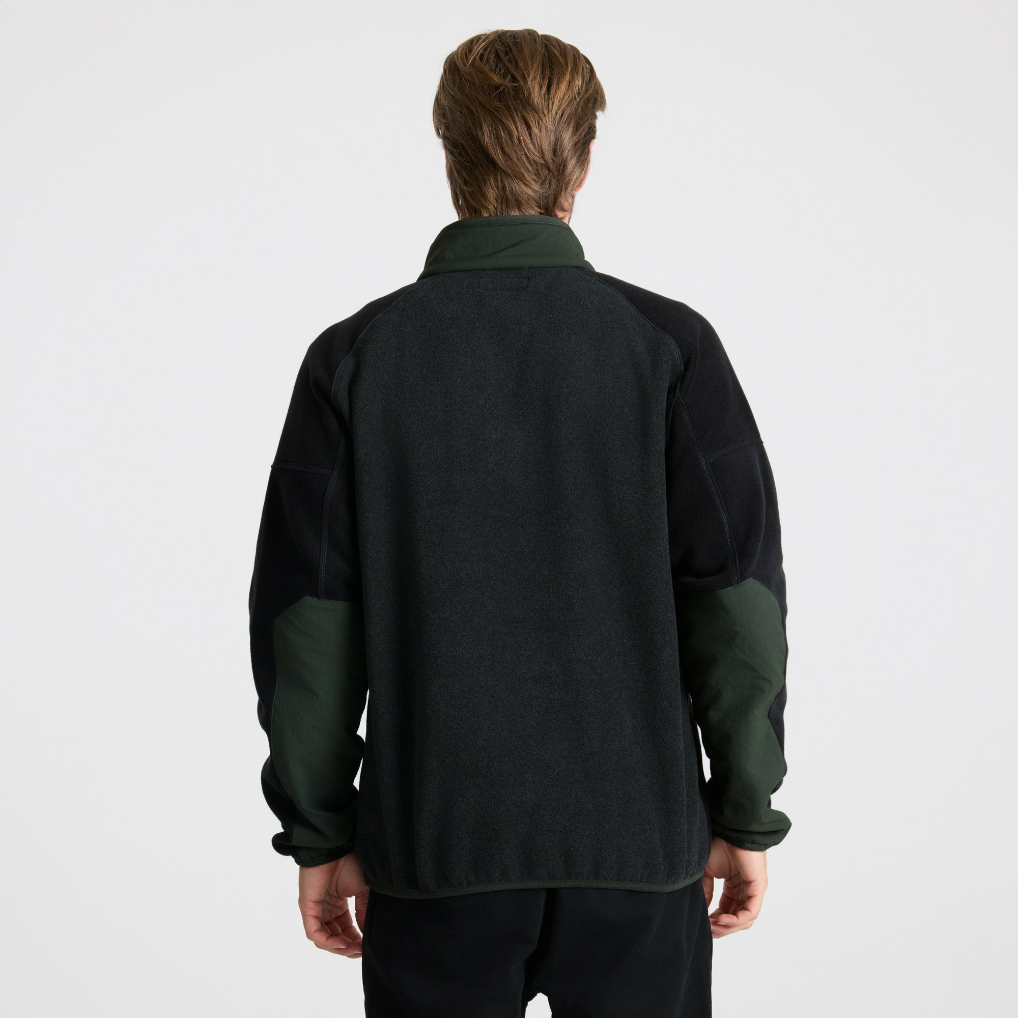 Campover Fleece Mock Hoodie in Onyx
