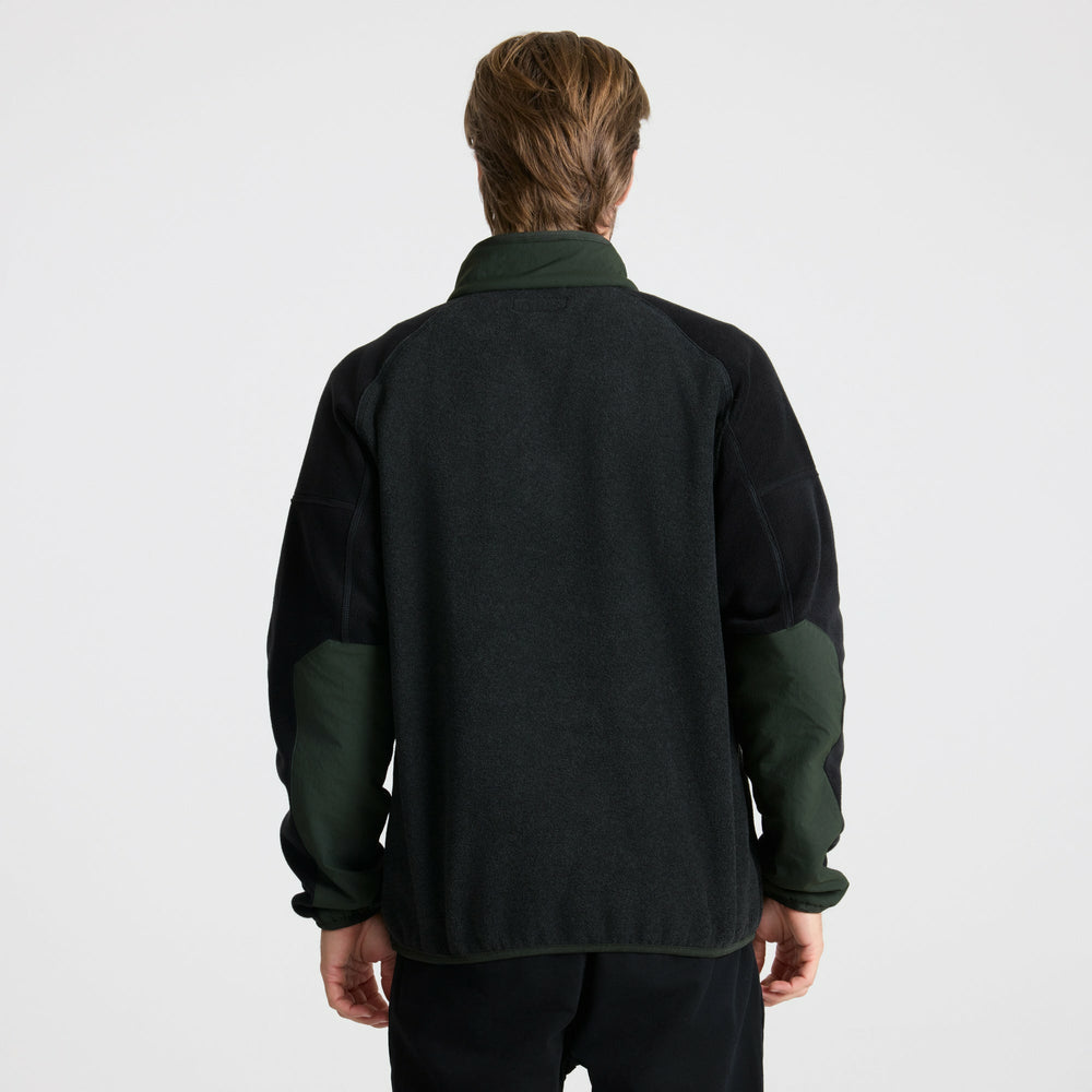 Campover Fleece Mock Hoodie in Onyx