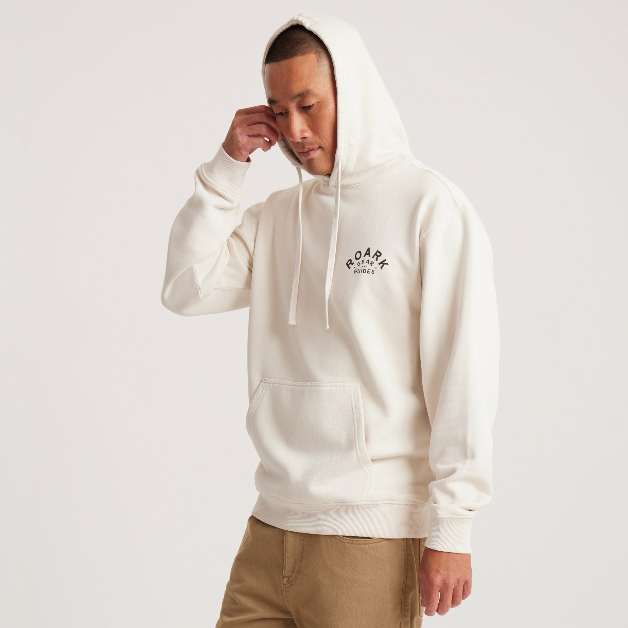 Gear And Guides Hoodie in Bone