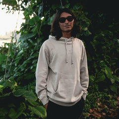 Safe Camp Embroidery Fleece in Fossil