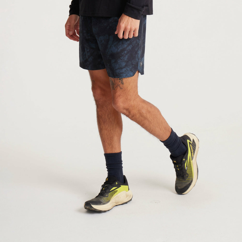 Serrano Active Stretch Shorts in Navy Tie Die