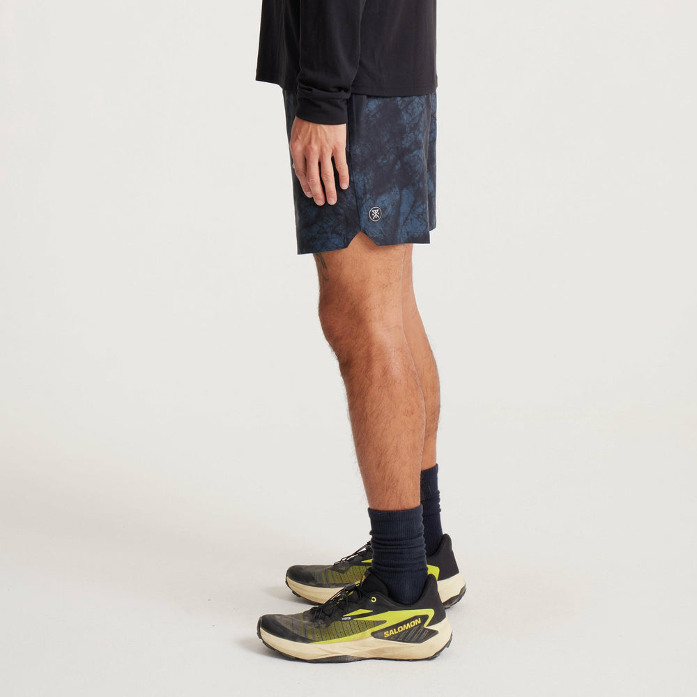 Serrano Active Stretch Shorts in Navy Tie Die
