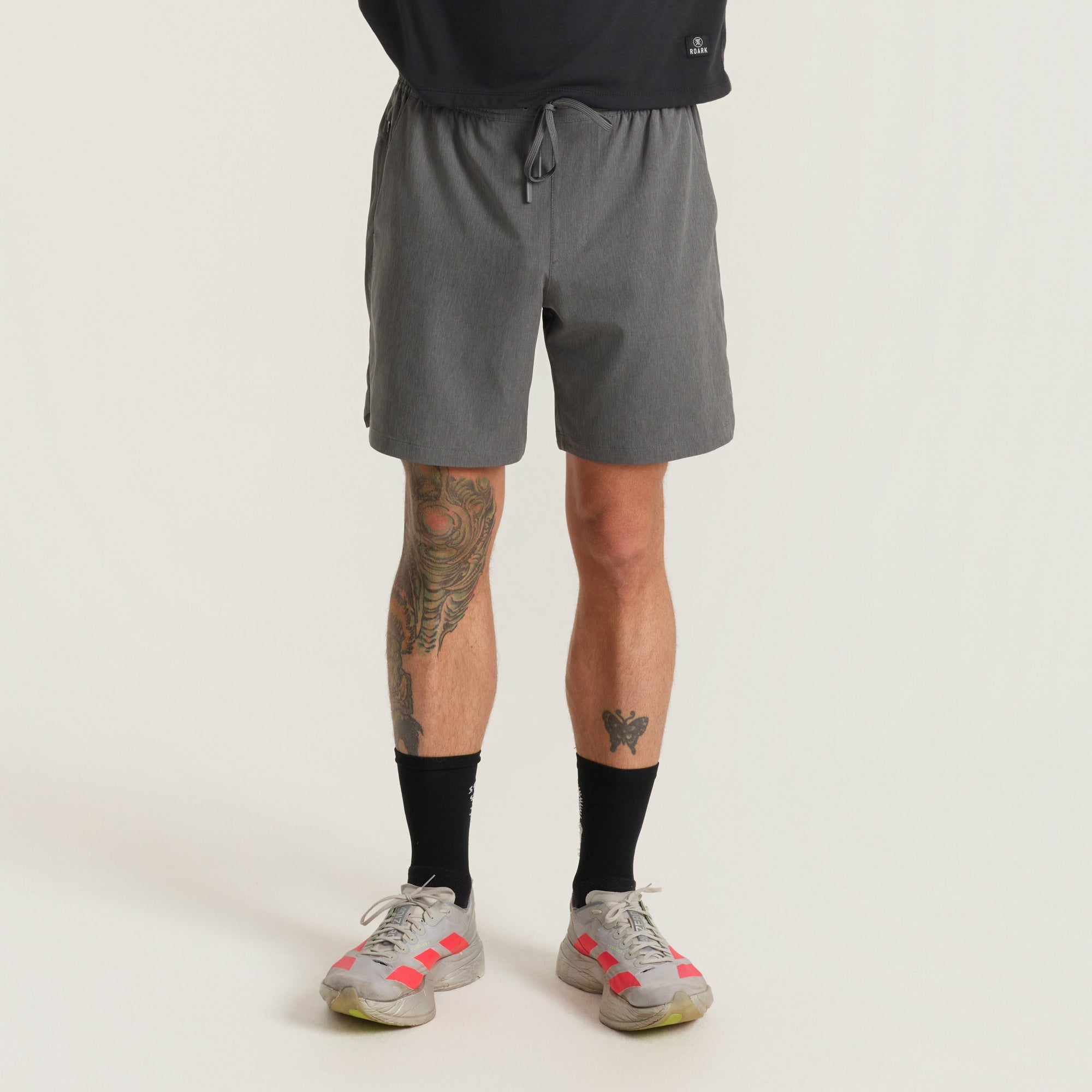 Serrano 7" Active Stretch Shorts in Charcoal Heather