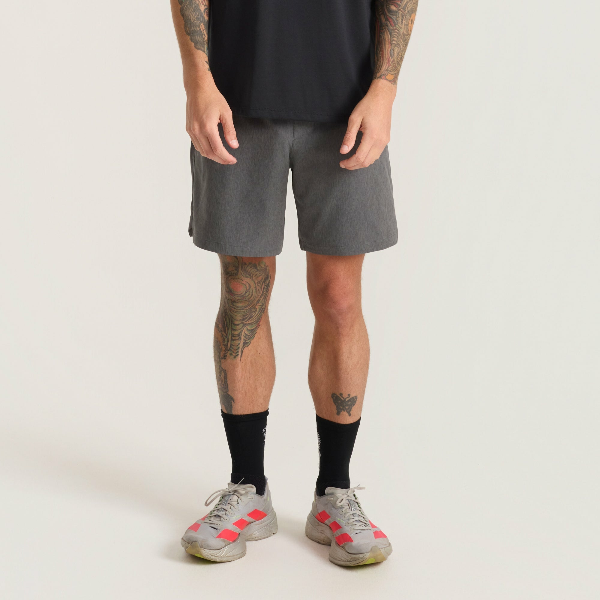 Serrano 7" Active Stretch Shorts in Charcoal Heather