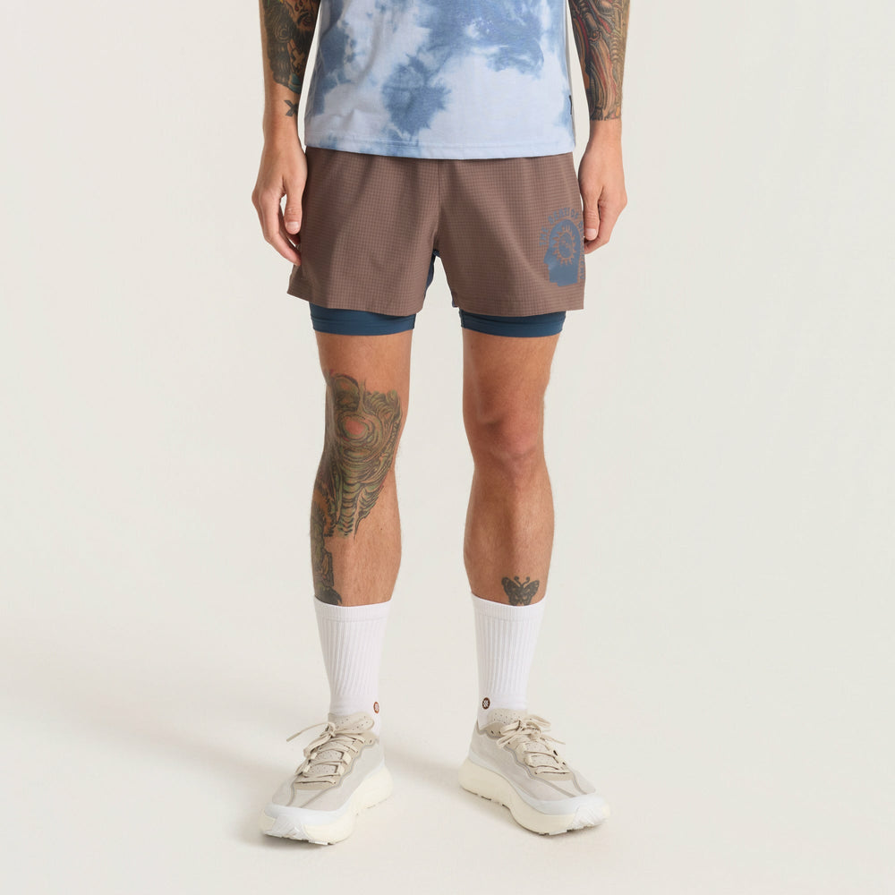 Bommer 3.5" Shorts in Faded Brown