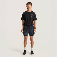 Bommer 3.5" Shorts in Navy Tie Dye