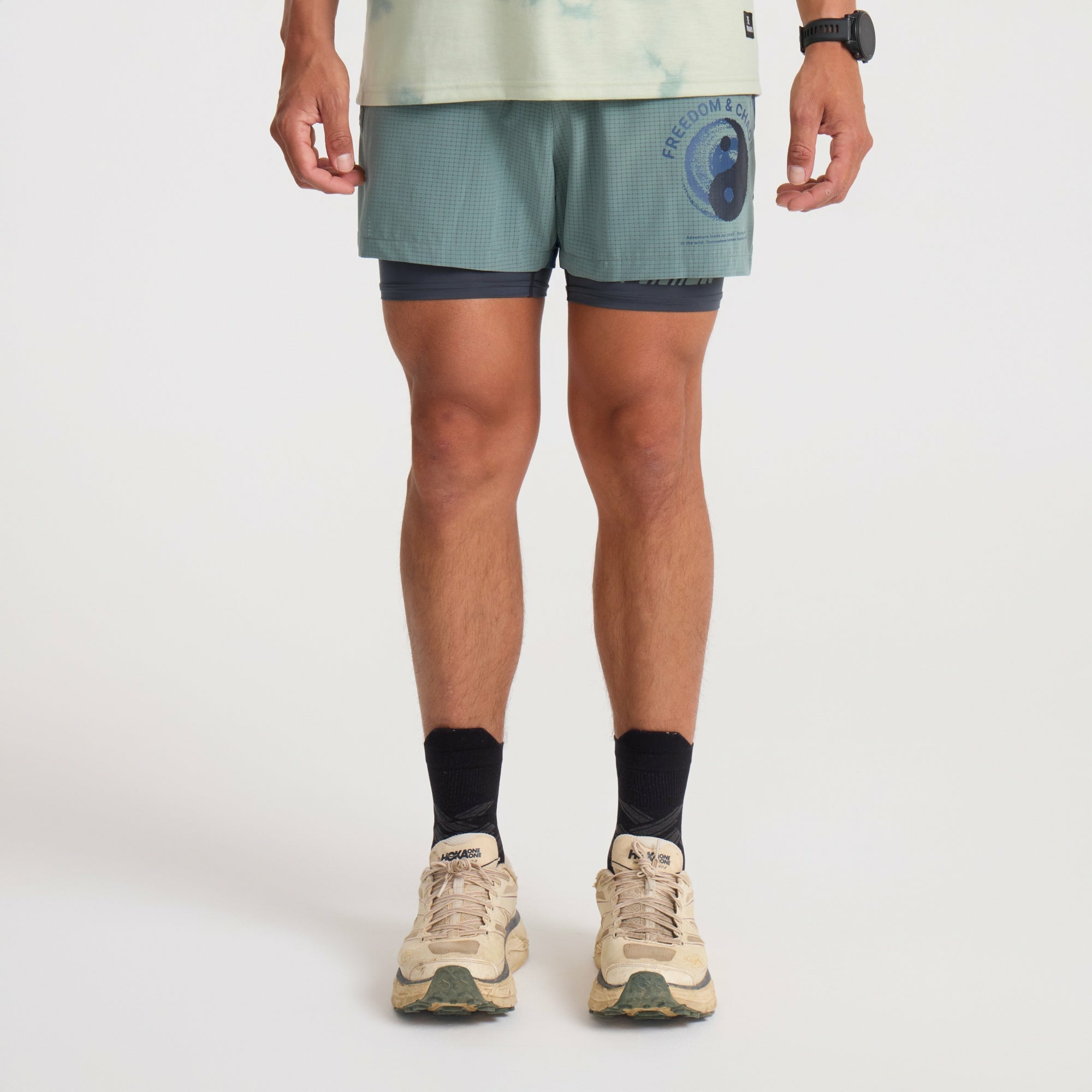 Bommer 3.5" Shorts in Slate Green