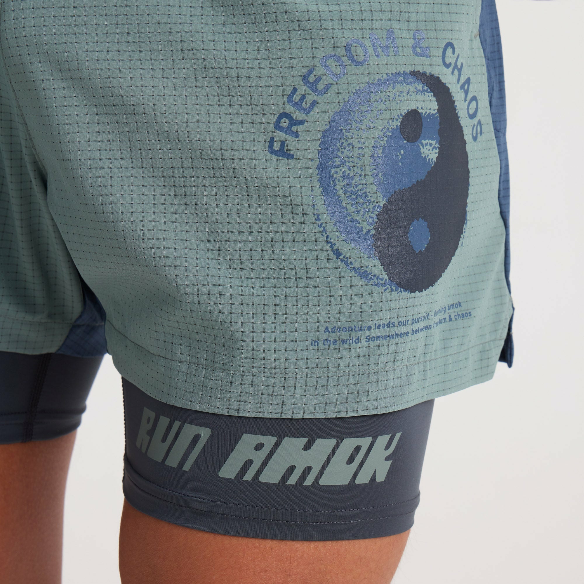 Bommer 3.5" Shorts in Slate Green