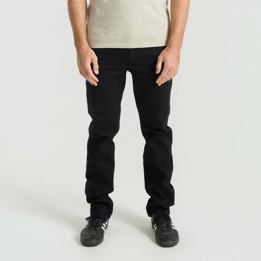 HWY 128 5-Pocket Broken Twill Denim in Black