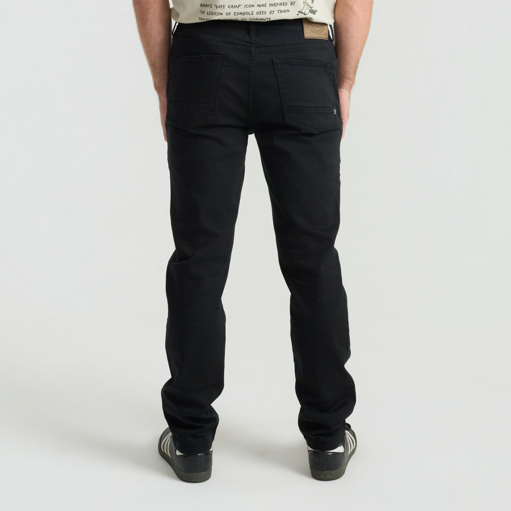 HWY 128 5-Pocket Broken Twill Denim in Black