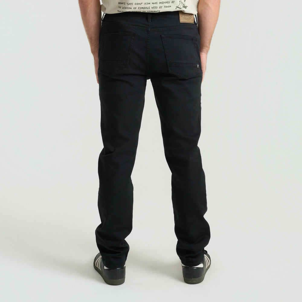 HWY 128 5-Pocket Broken Twill Denim in Black
