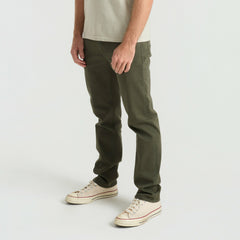 HWY 128 5-Pocket Broken Twill Denim in Military