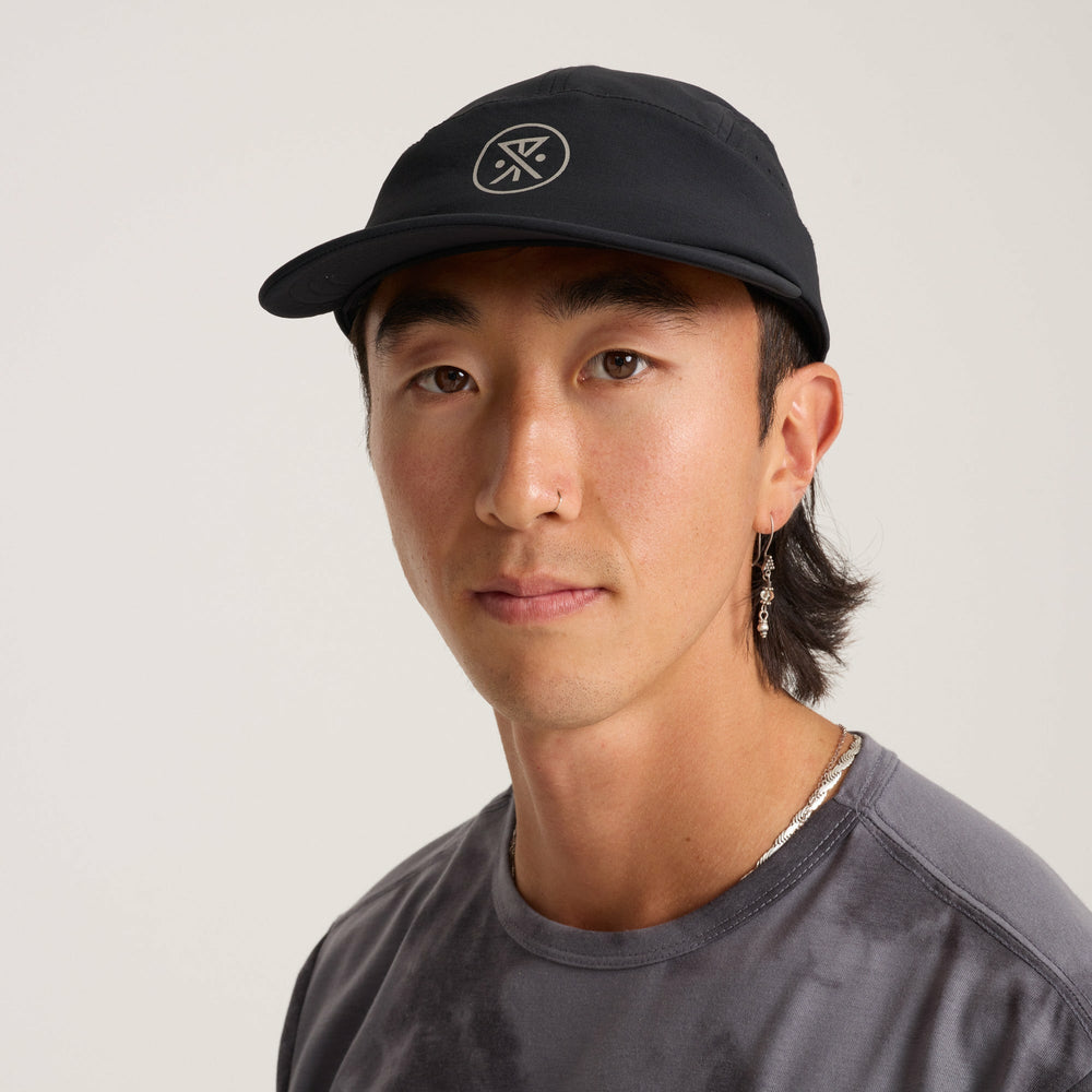 Alta Elite Run Hat Strapback Hat in Black