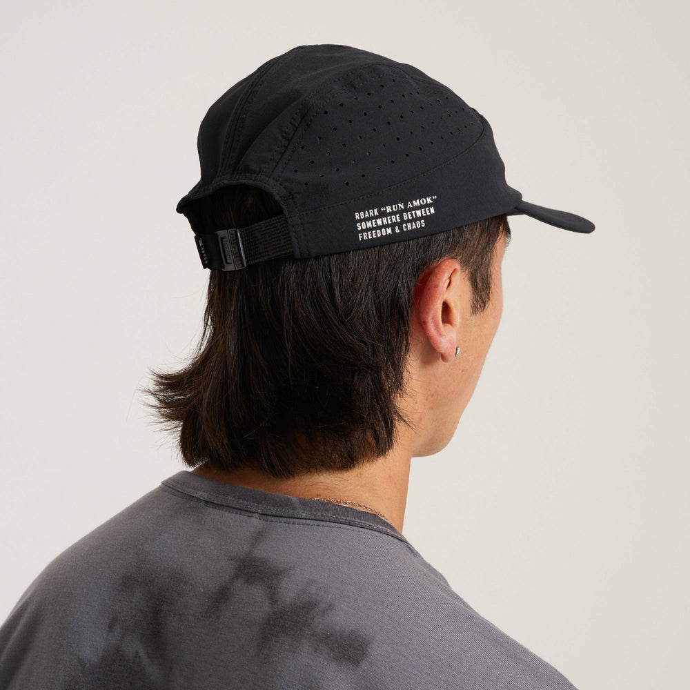 Alta Elite Run Hat Strapback Hat in Black