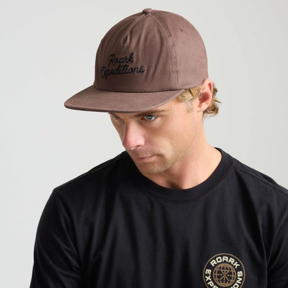 Venture Expeditions Snapback Hat in Cocoa Bean