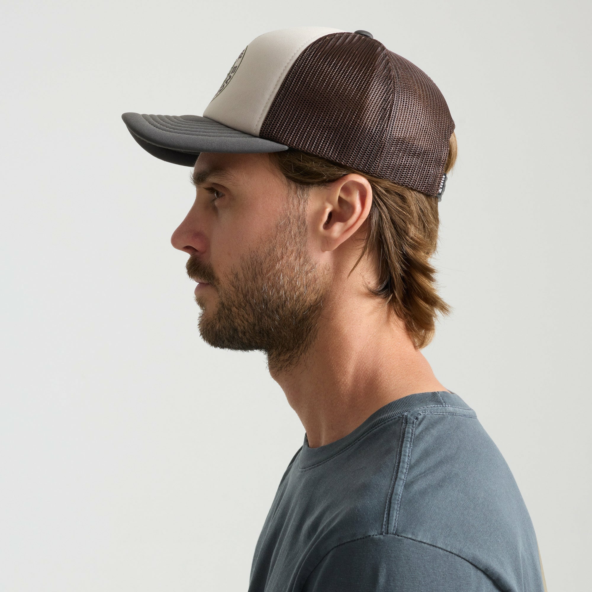 Foam Trucker Global Snapback Hat in Military
