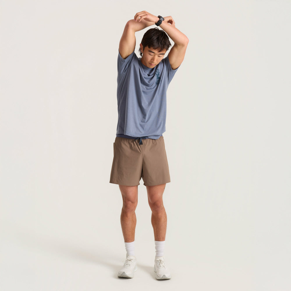 Alta 5" Shorts in Faded Brown