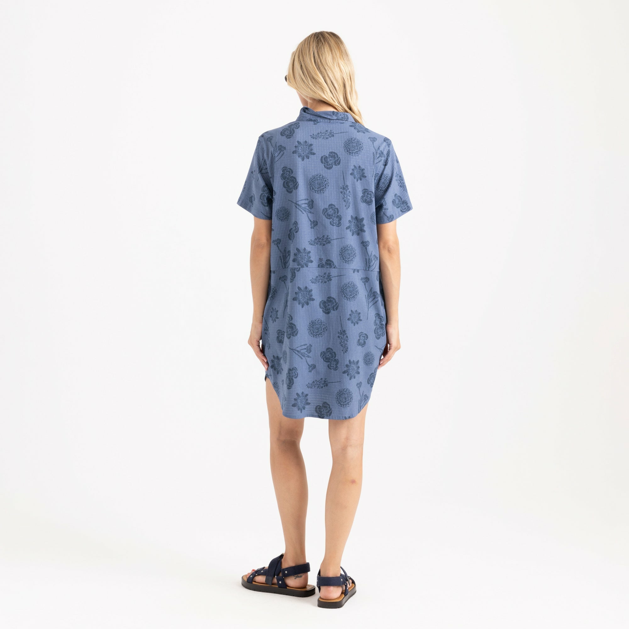 Bless Up Dress in Washed Indigo