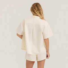 Costa Button Up Shirt in Bone
