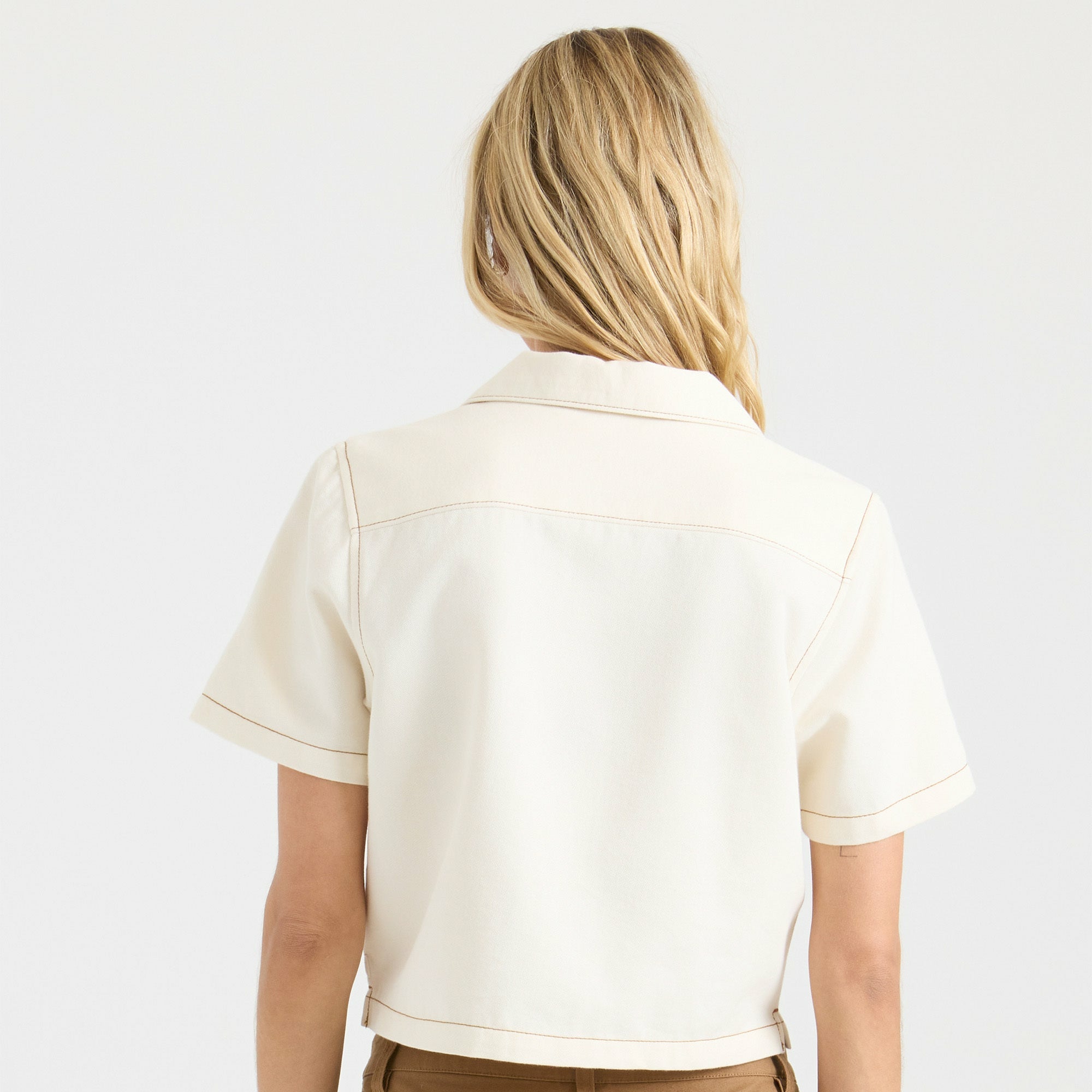 Camp Button Up Shirt in Bone