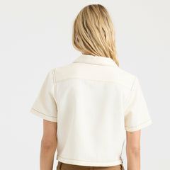 Camp Button Up Shirt in Bone