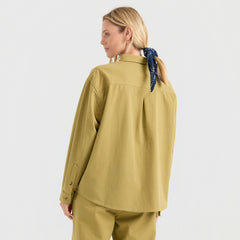 Costa Button Up Shirt in Dusty Olive