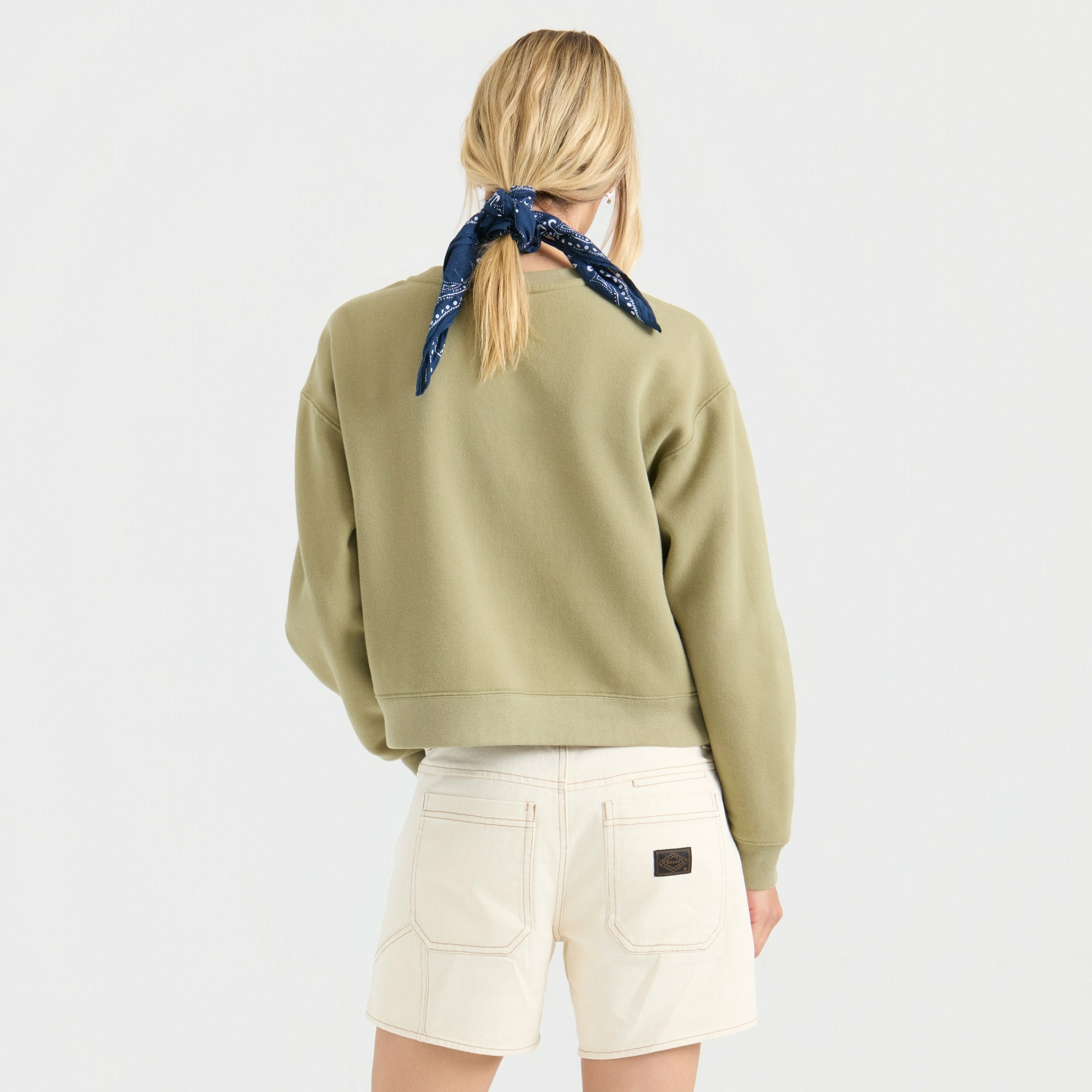 Port Crew Hoodie in Dusty Olive