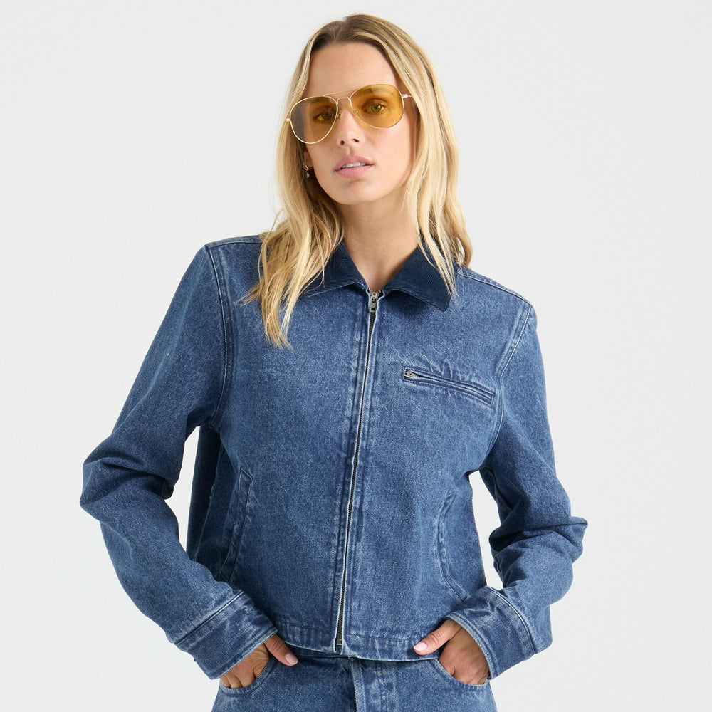 HWY 1 Jacket in Vintage Blue