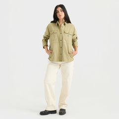 Hebrides Unlined Jacket in Dusty Olive