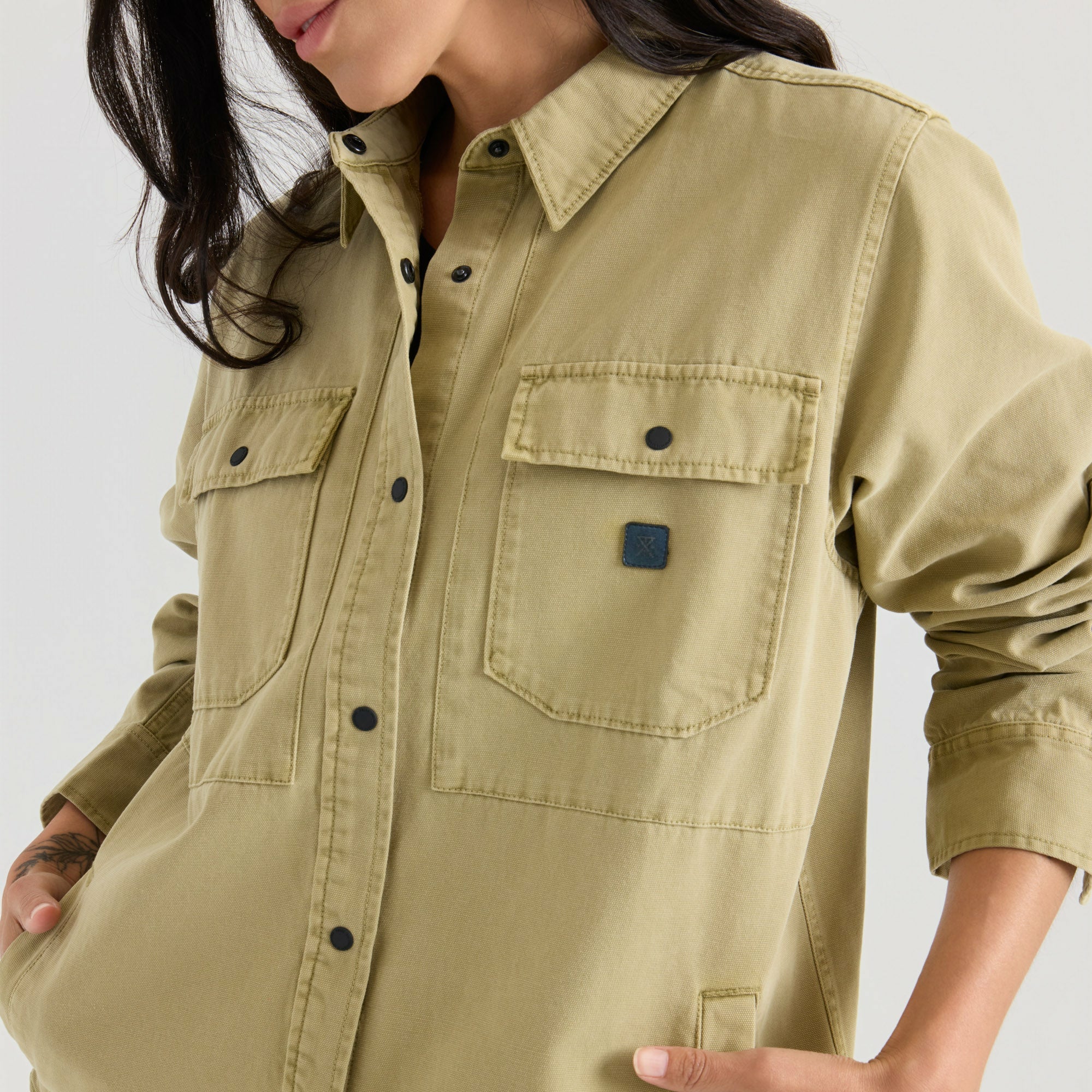 Hebrides Unlined Jacket in Dusty Olive