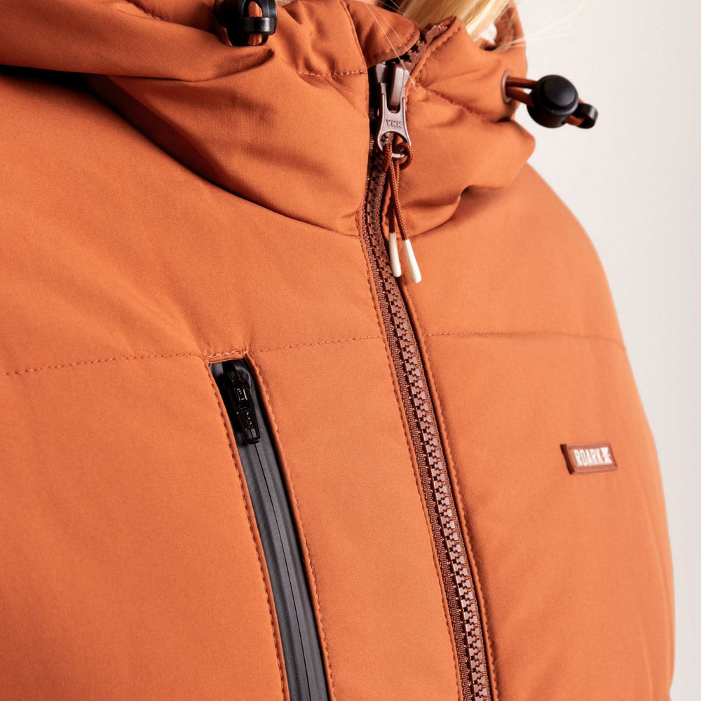 Roark Warm Puffer Jacket in Orange