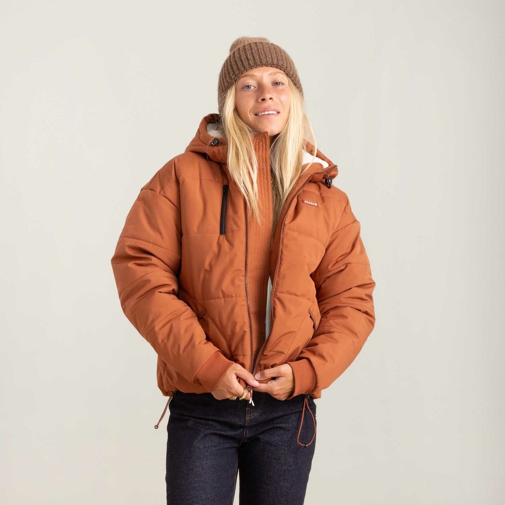 Roark Warm Puffer Jacket in Orange