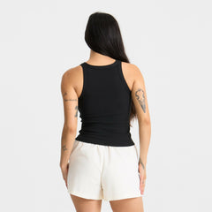 Wind Worn Tank Top in Black