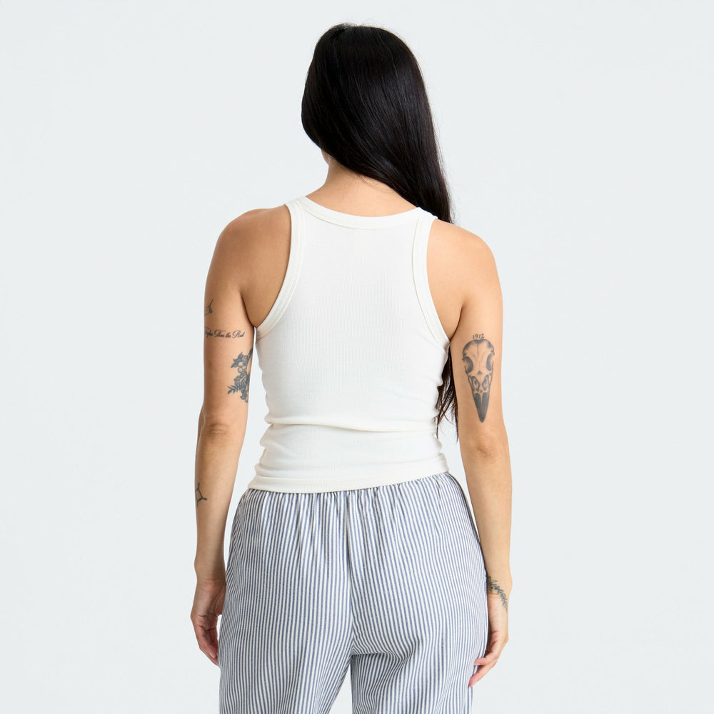 Wind Worn Tank Top in Bone