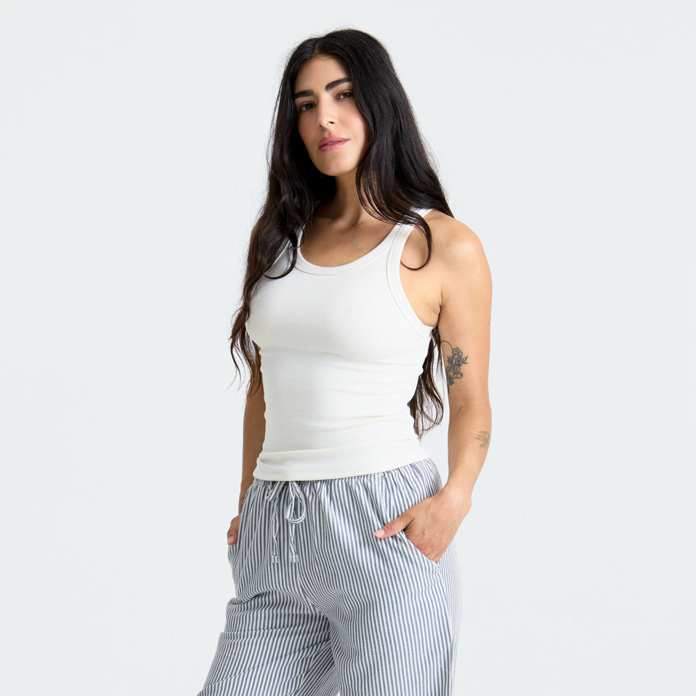 Wind Worn Tank Top in Bone