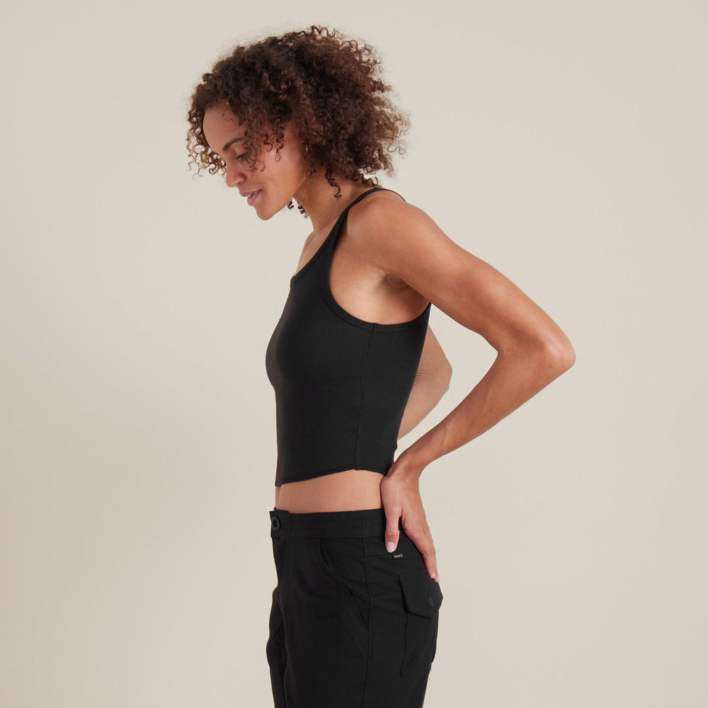 Wind Worn Tank Top - Black