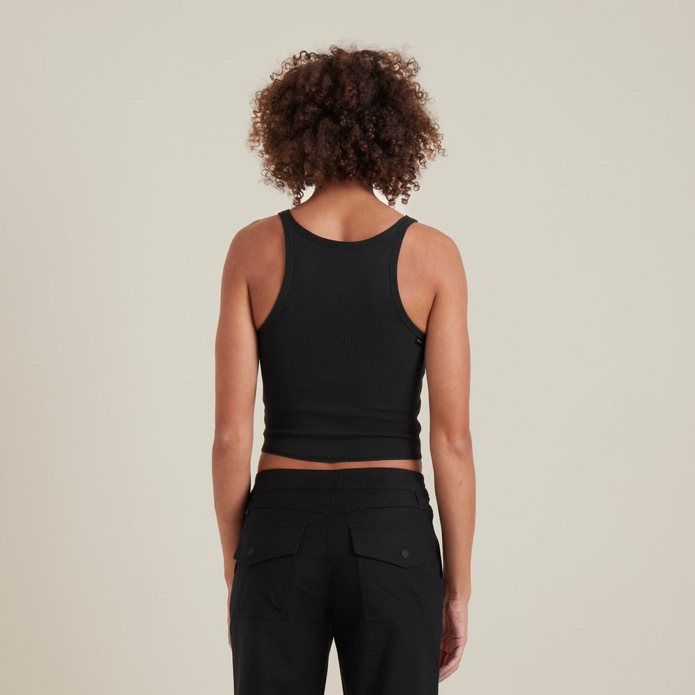 Wind Worn Tank Top - Black