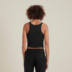 Wind Worn Tank Top - Black