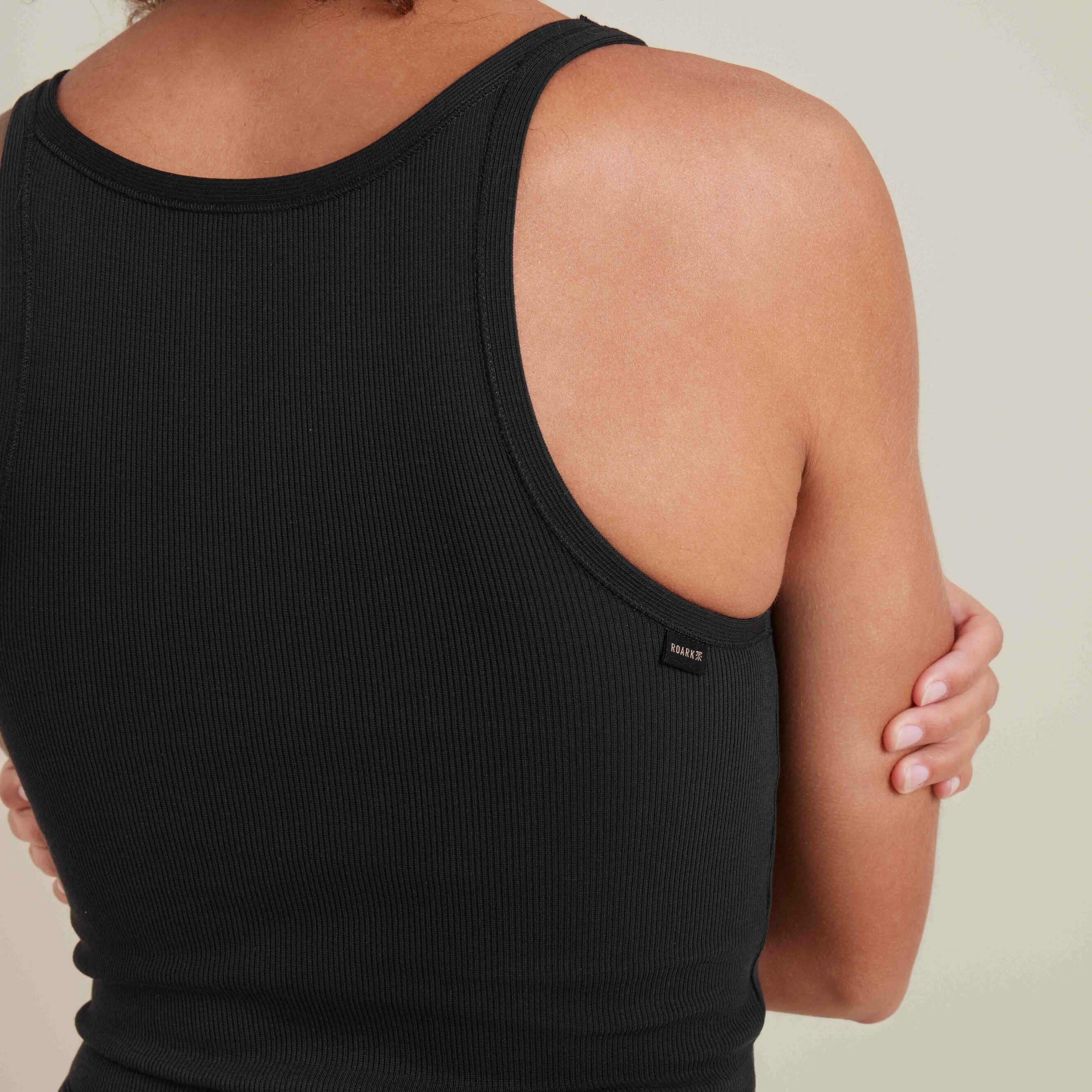 Wind Worn Tank Top - Black