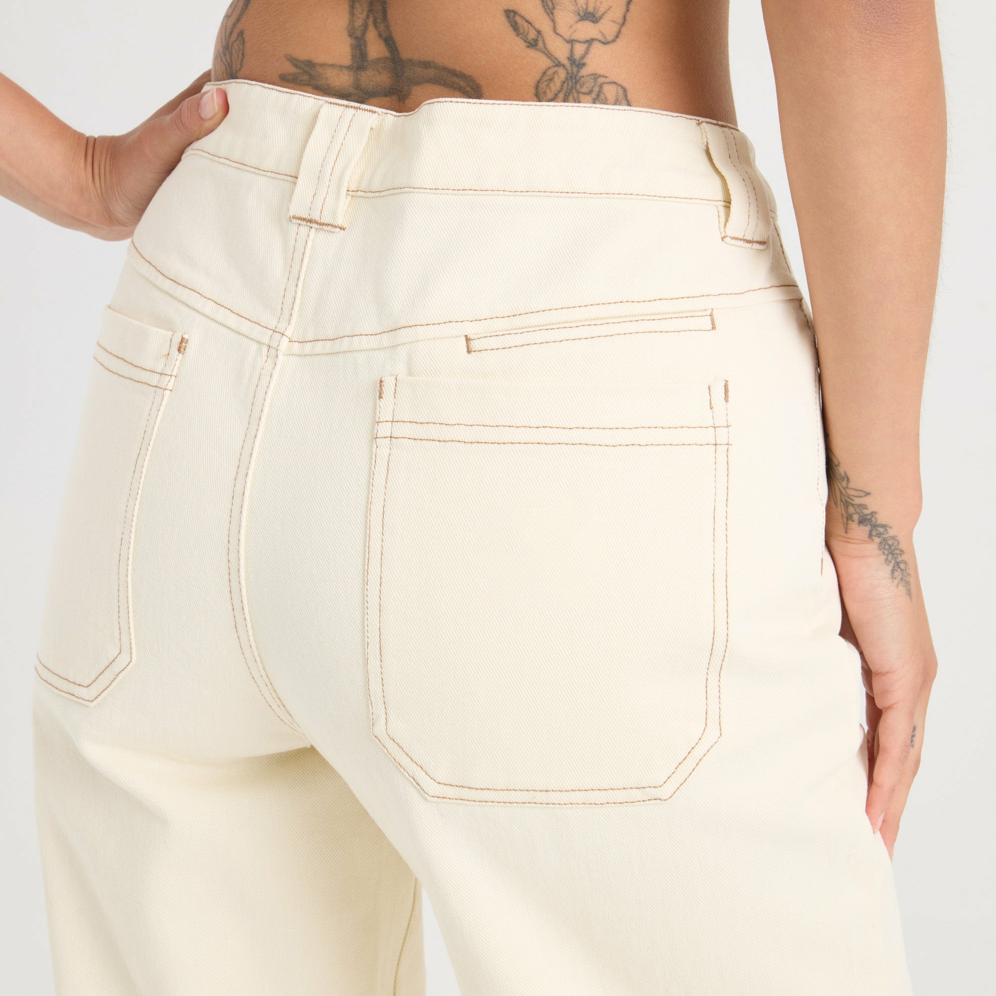 HWY 1 Denim Pant in Bone
