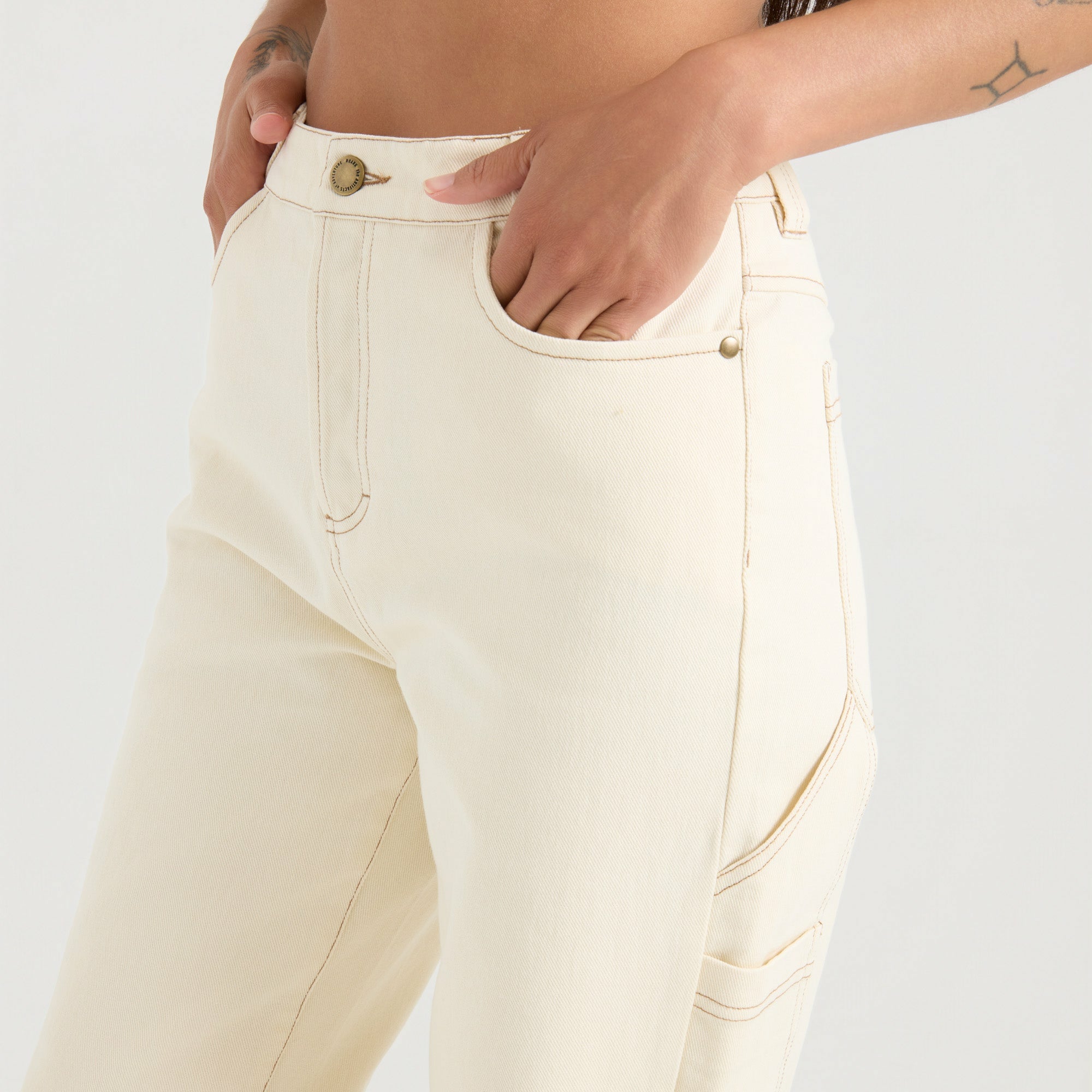 HWY 1 Denim Pant in Bone